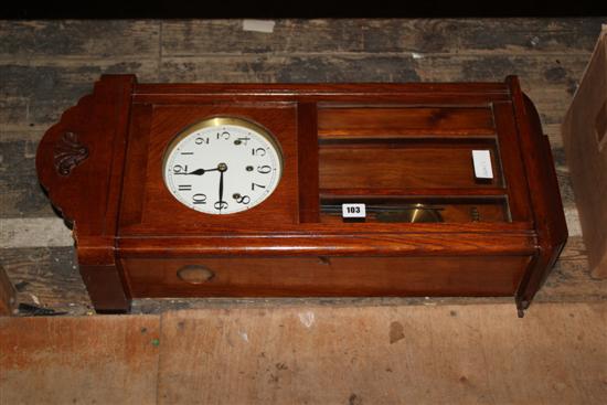 1930s striking and chiming wall clock(-)